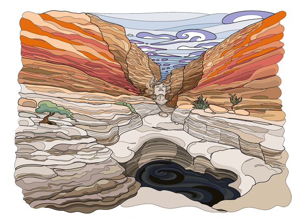 illustrated-goddess-of-Ernst-Tinaja-of-Big-Bend-by-Becca-Borrelli