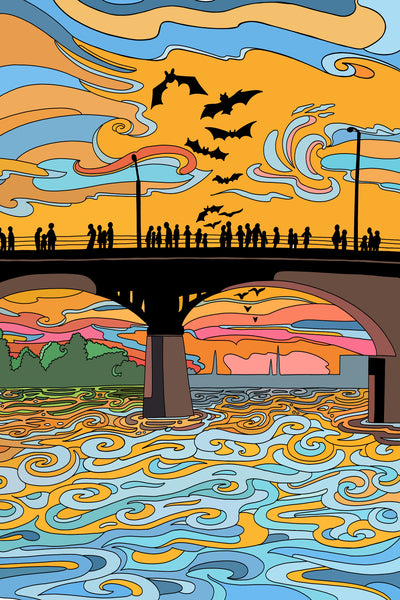 South-Congress-Avenue-Bridge-bats-take-flight-Austin-TX