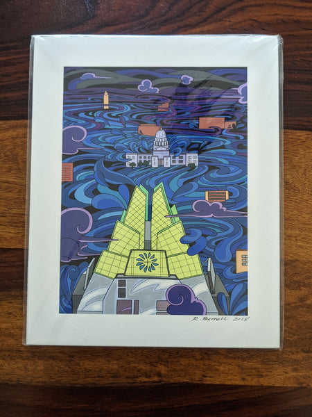 Signed Print - The Frost Tower - Borrelli Illustrations